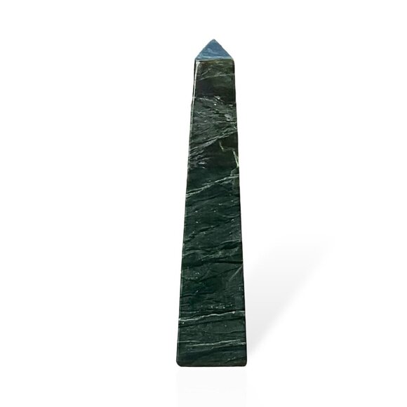 Nephrite Jade Green Crystal Point XL Tower Obelisk Polished Gemstone Point (G) - Picture 15 of 15